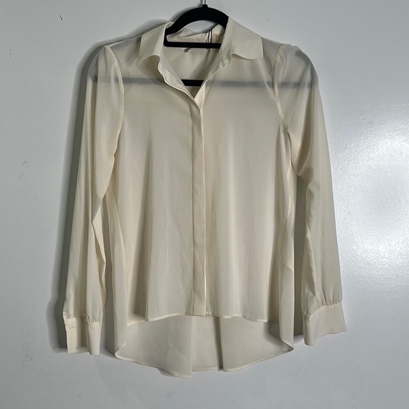 Alice + Olivia slik button down shirt size XS new - Picture 3 of 9